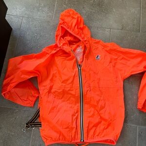 K-Way women Vibrant Orange Raincoat